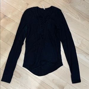 Free People Long Sleeve Crisscross Long Sleeve